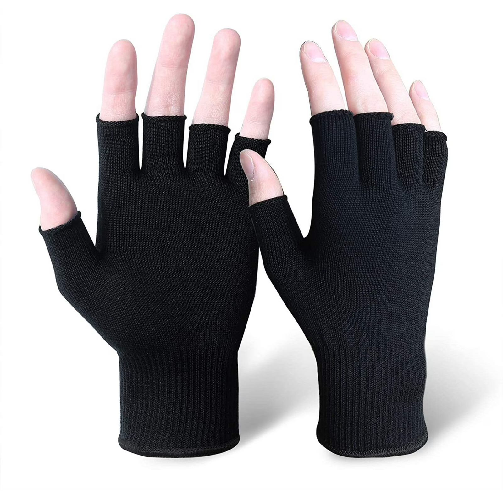 3 Pair Breathable Elastic Half-Finger Gloves – Suitable for Outdoor Sports