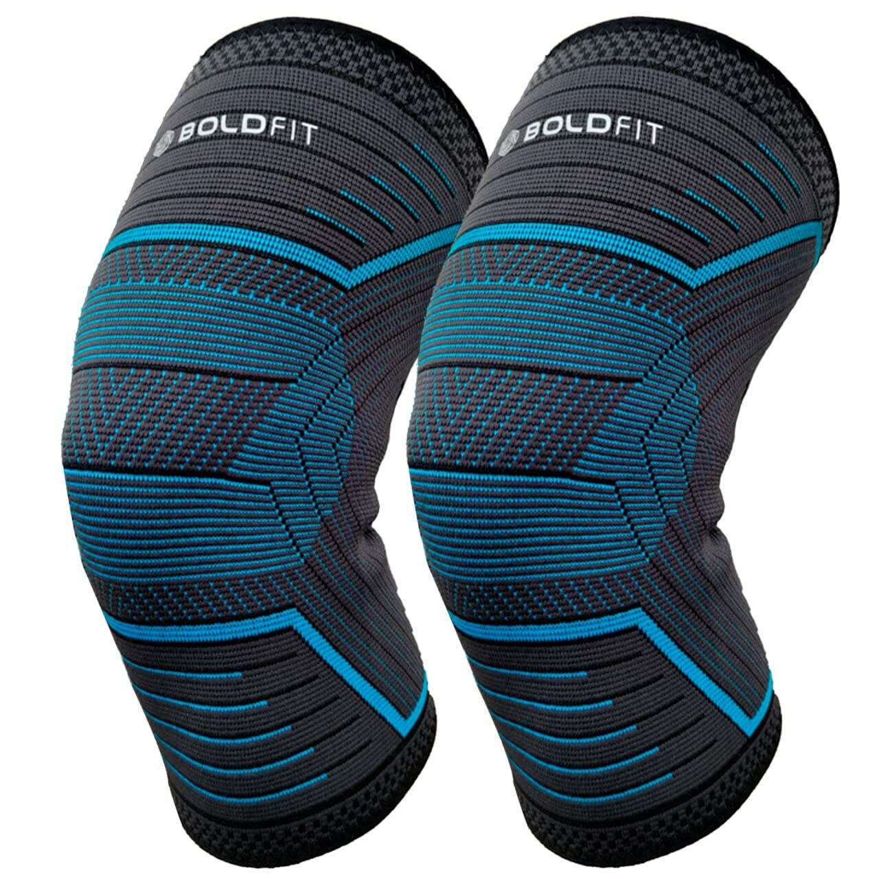 Boldfit Knee Sleeves Braces Pair For Running, Exercise Medium Size