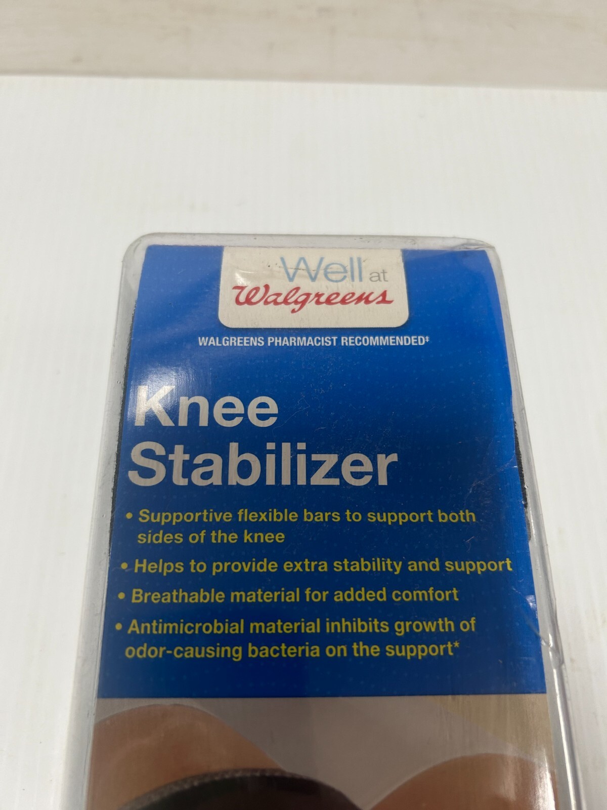 New Sealed Walgreens Knee Stabilizer One Size Fits Left or Right Latex Free