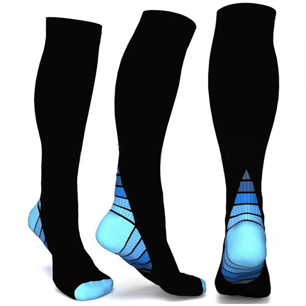Copper Stretch Compression Socks 20-30mmHg Leg Support Sports Sleeve Men Women