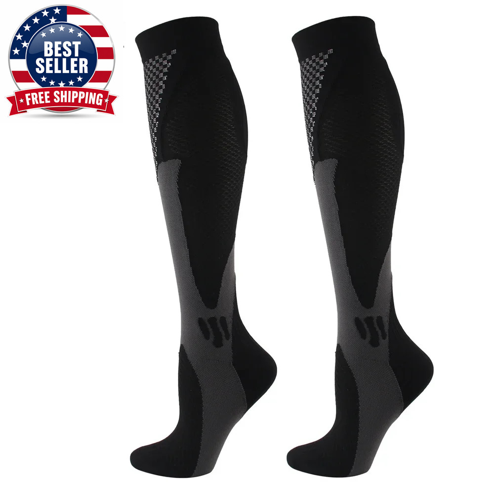 1Pair Running Grip Socks,Varicose Veins Compression Stockings,Sports Stockings f