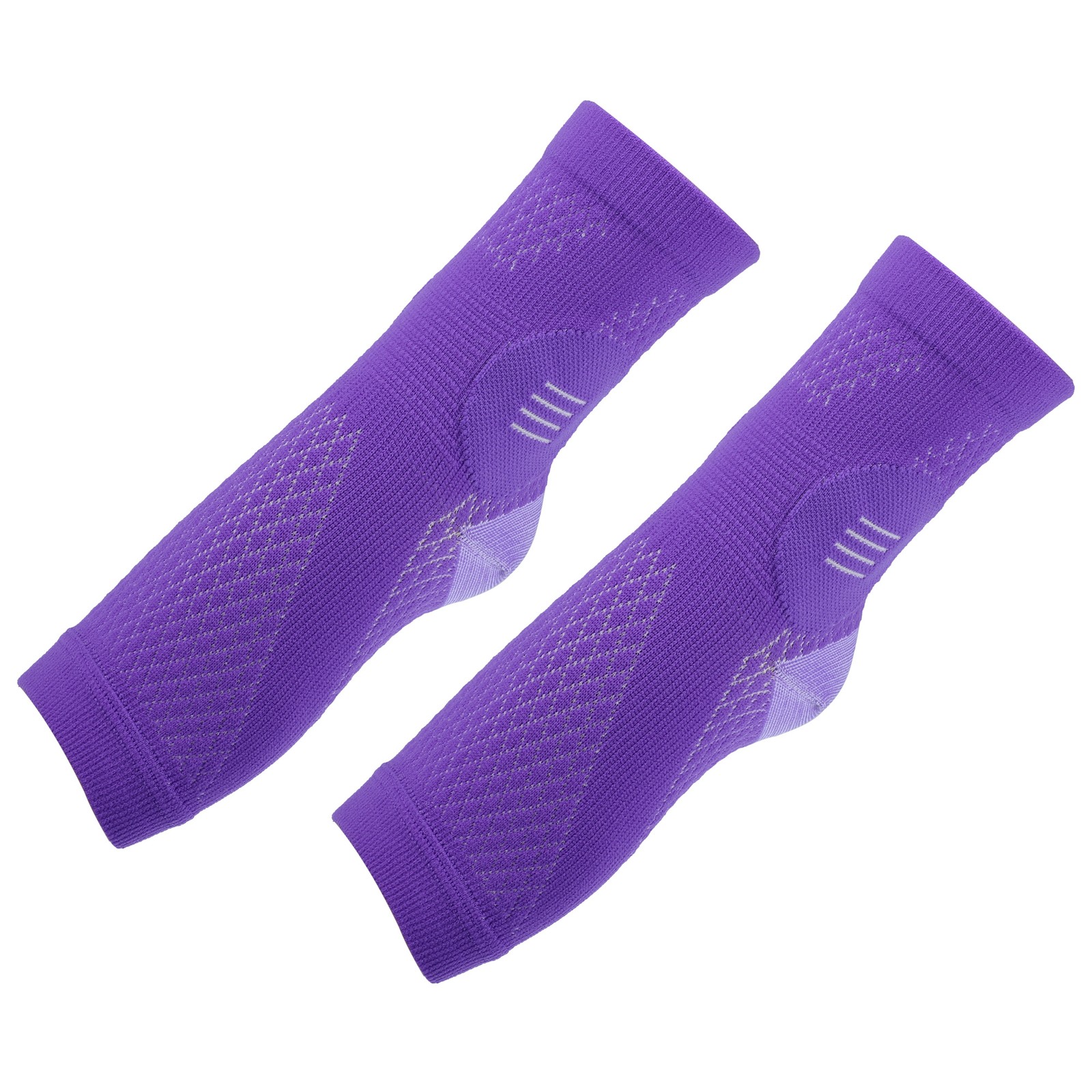 Pair Compression Ankle Sleeve Socks Purple L Size