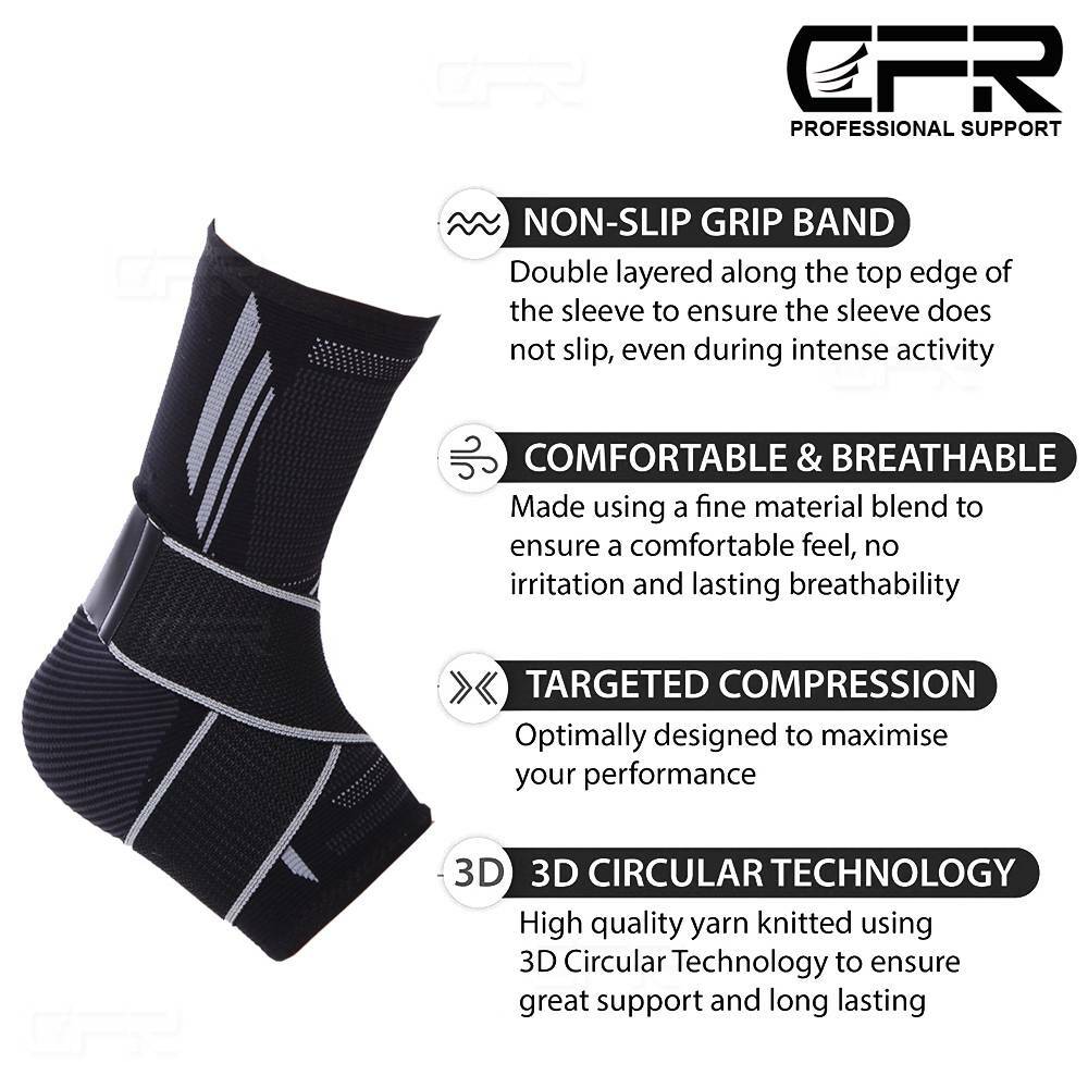 Adjustable Ankle Support Brace Wrap Strap Sport Plantar Fasciitis Foot Pain Wrap