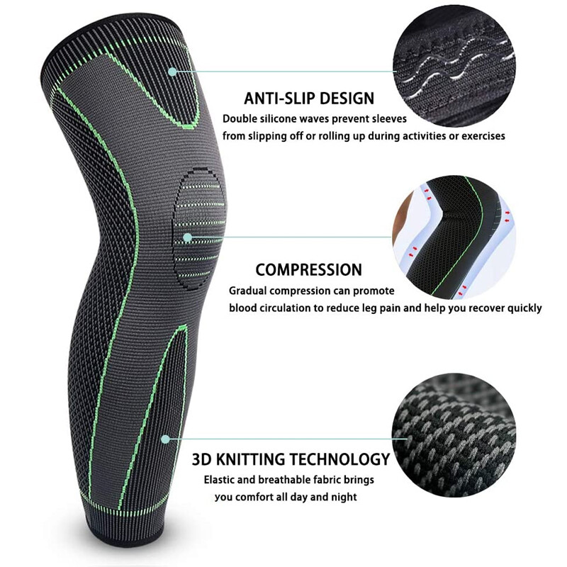 Leg Support Knee Brace High Thigh Compression Sleeve Socks Stockings Men Women