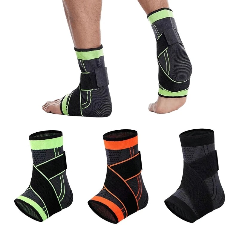 1/2Pcs Ankle Support Brace Compression Sleeve Plantar Foot Fasciitis Wrap Sports