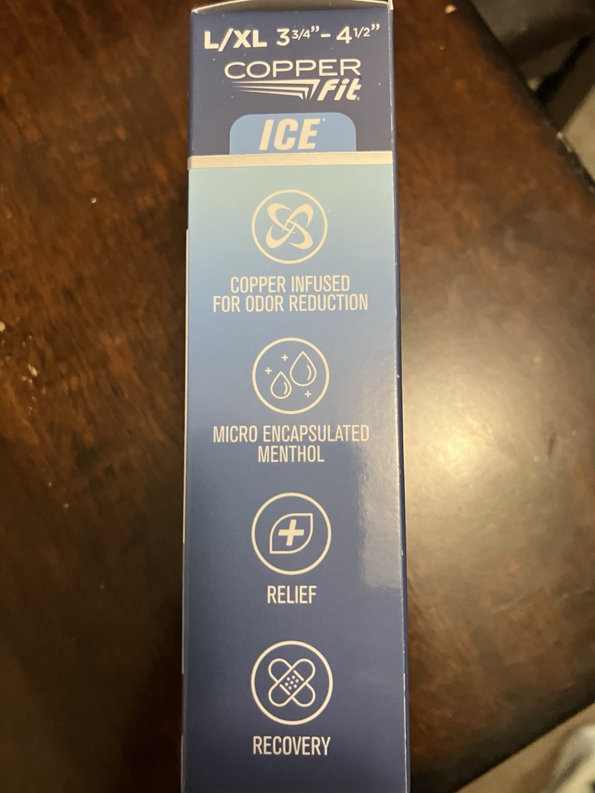 COPPER FIT ICE MENTHOL COMPRESSION GLOVES L / XL 3.¾” x 4.½” (1 Pair)