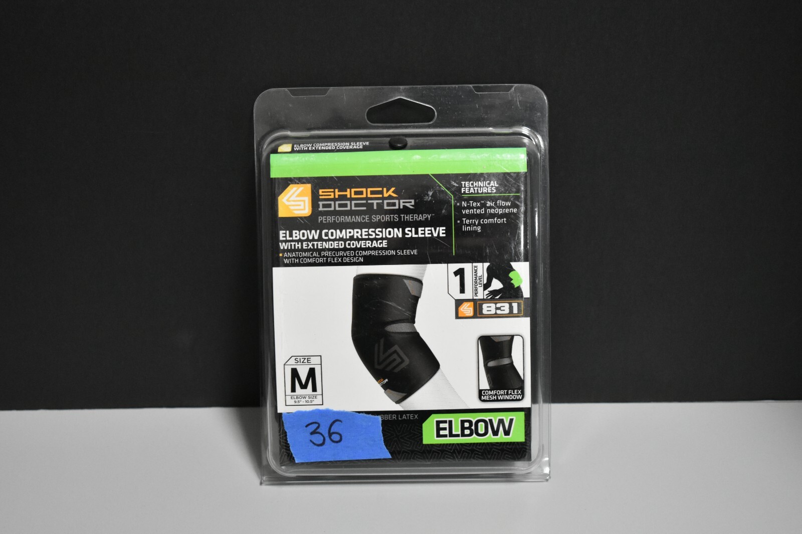 Shock Doctor Elbow Compression Sleave Extra Coverage Medium