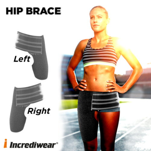 Incrediwear Hip Support Brace Left or Right All Sizes, S, M, L, XL, XXL – NEW