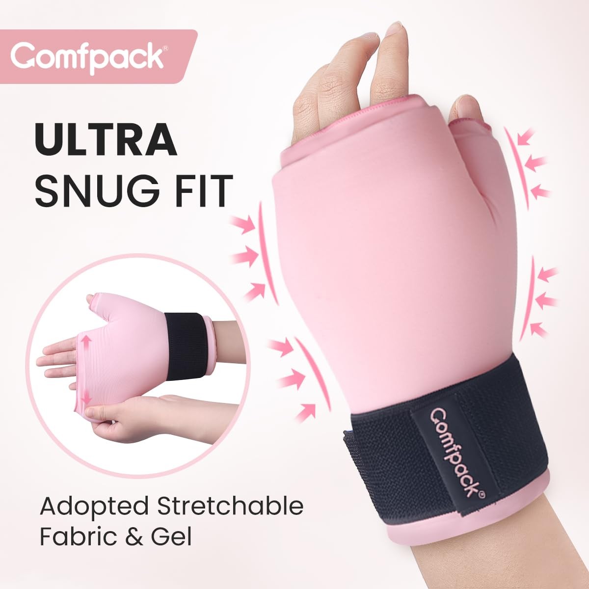 Comfpack Hand Ice Pack Glove for Arthritis Pain Relief, Wrist Ice Pack Wrap f…
