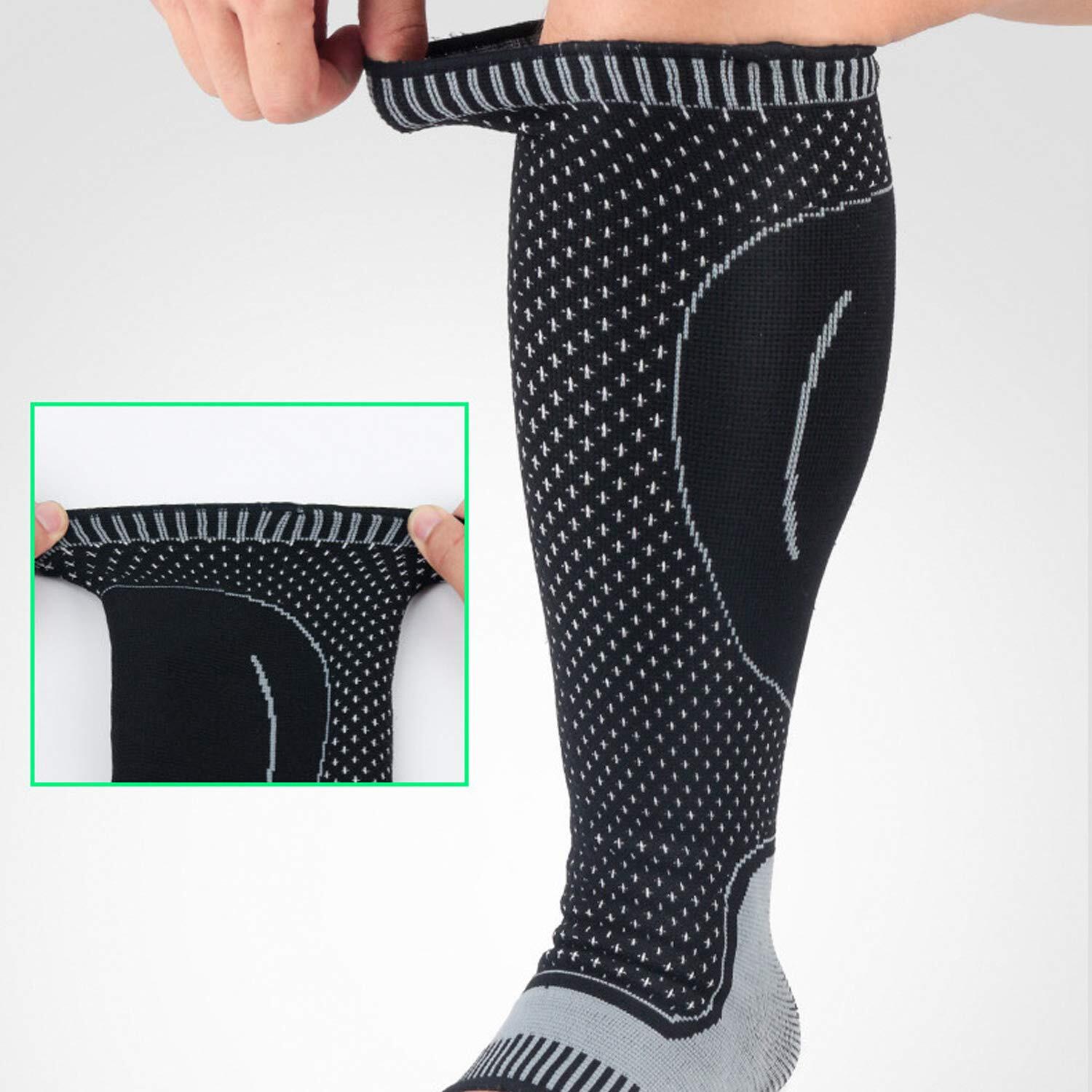 Calf Support Brace Ankle Compression Sleeve Socks Elastic Fasciitis Pain Relief