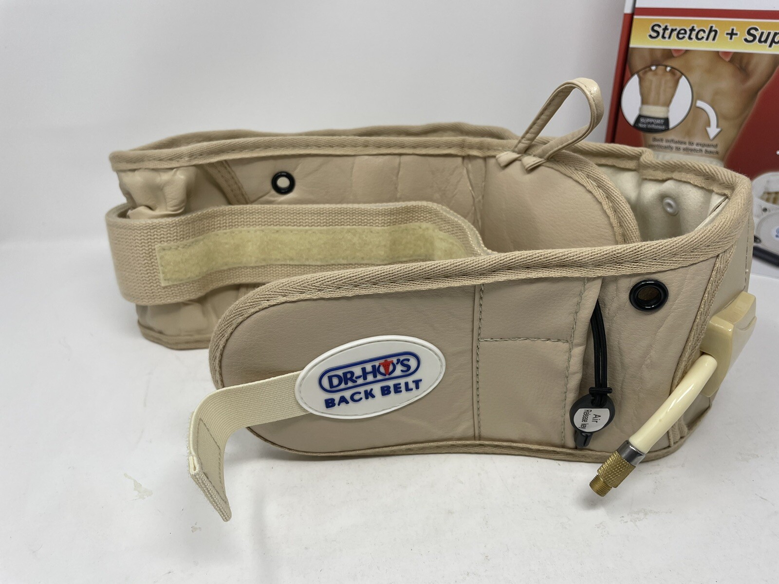 DR-HO’S Beige Adjustable Stretch Compression 2In1 Back Pain Relief Belt Size A/B