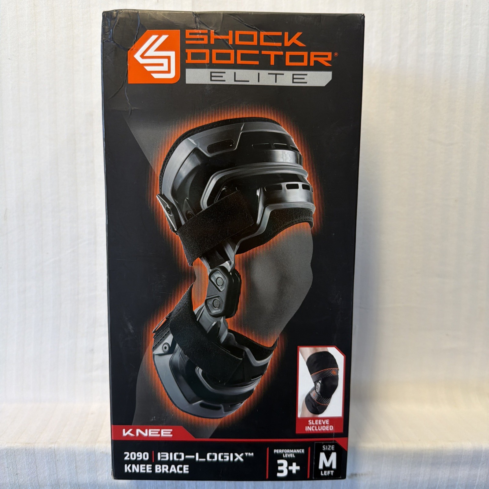 Shock Doctor Bio-Logix Knee Brace Size M Left Knee. 2090 Performance Level 3+