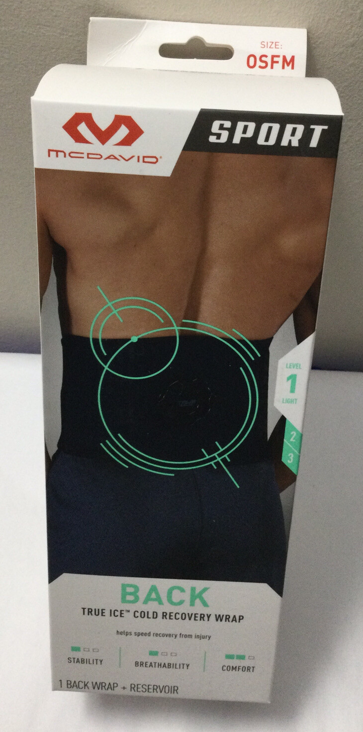 New McDavid Sport Back True Ice Cold Recovery Wrap One Size
