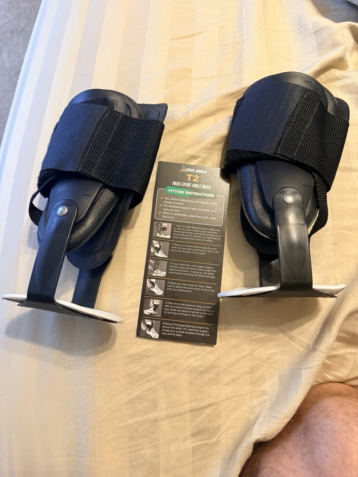 Active Ankle T2 Ankle Brace, Small, one pair Men’s size 5-7; Women’s size 6-8