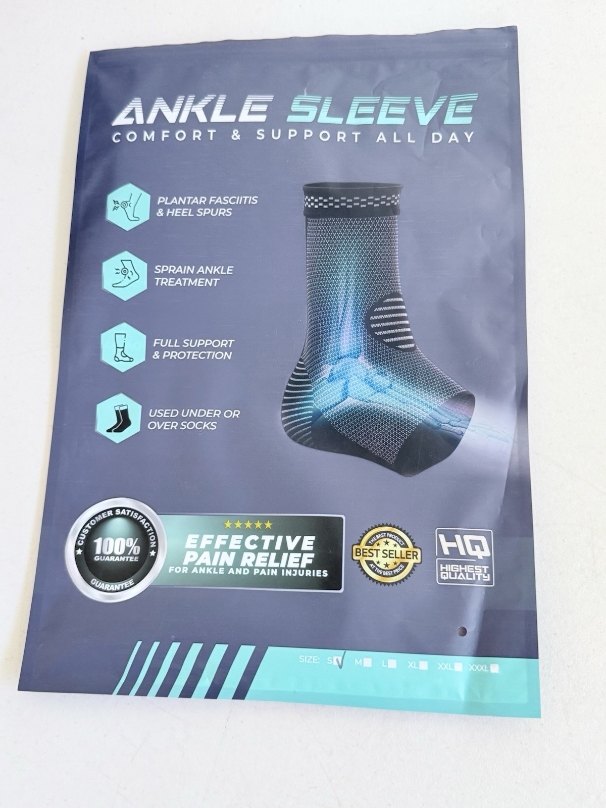 Modvel Ankle Brace Sleeve Nude Color Size Small NEW
