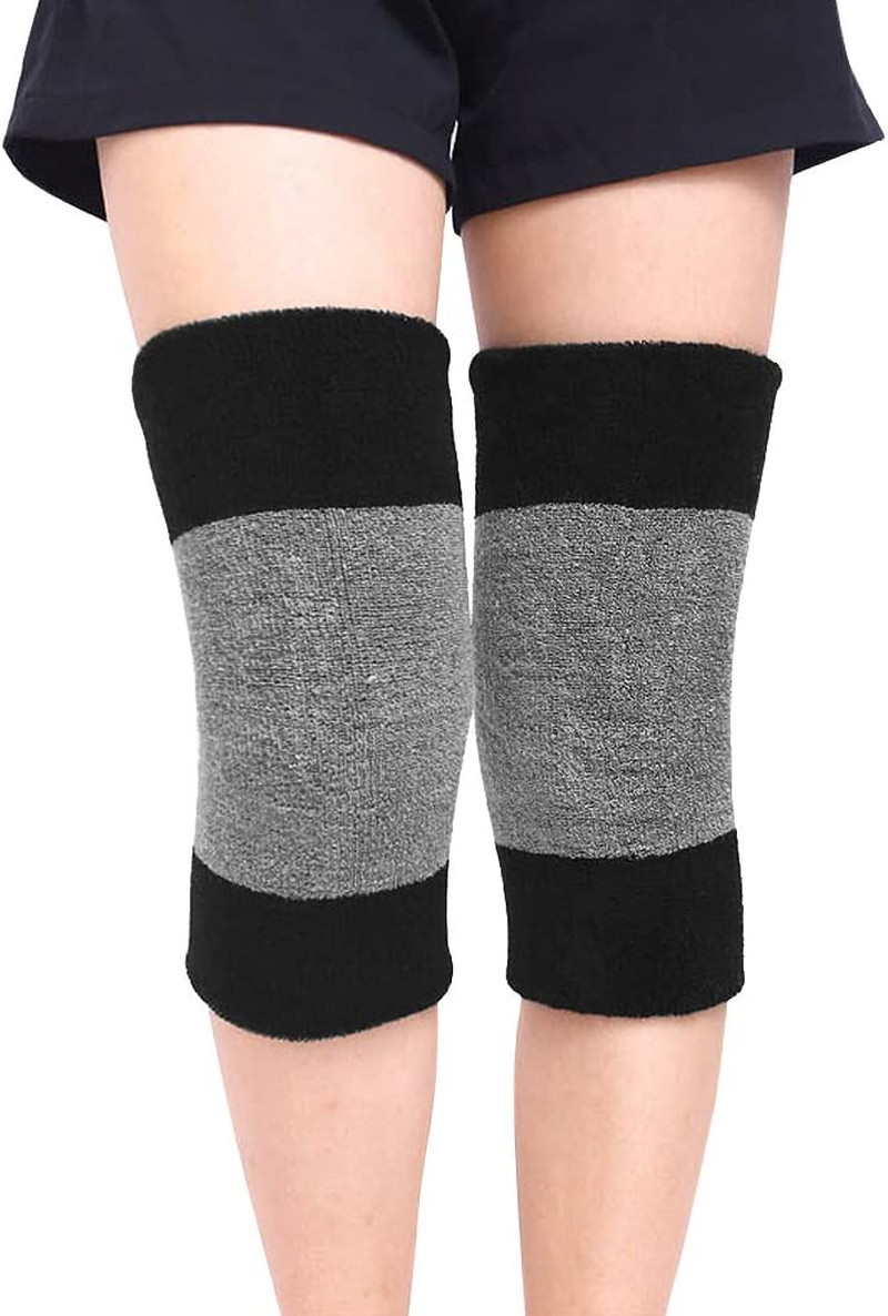 Womens Mens Winter Leg Knee Brace Warmer Sleeve Wrap Elastic Cotton Knee Pad …