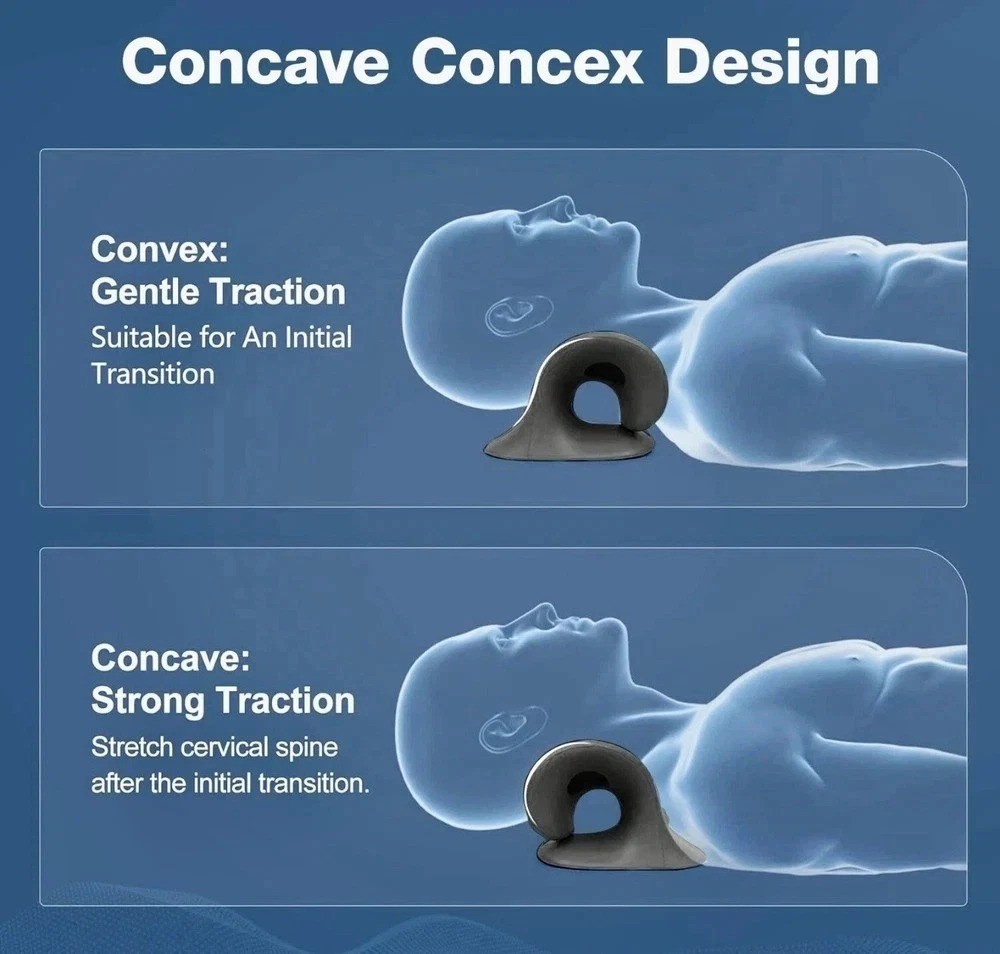 Neck Cloud Cervical Neck Stretcher Pillow Traction Device Pain Relief Massage