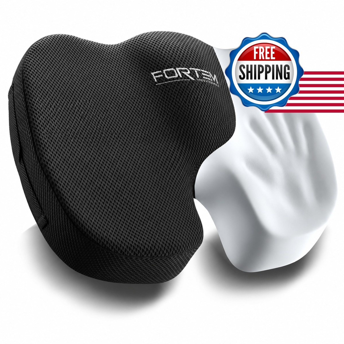 Fortem Seat Cushion Office Chair Cushion Memory Foam Car Seat Cushions Sciatica