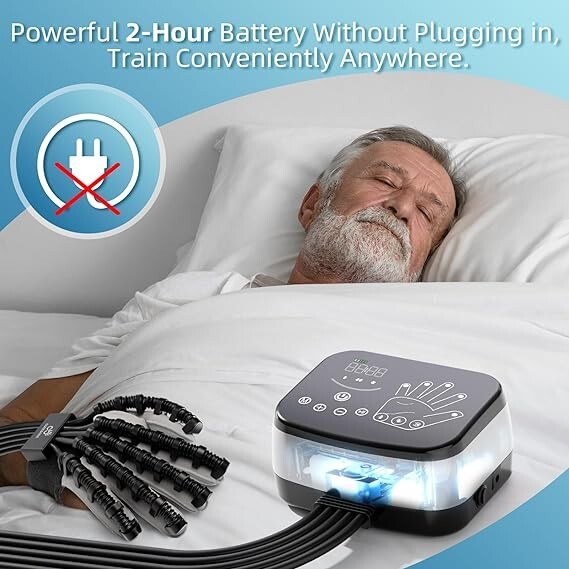 CUREBONE Rehabilitation Robot Gloves, Hand Strengthening Device #3722