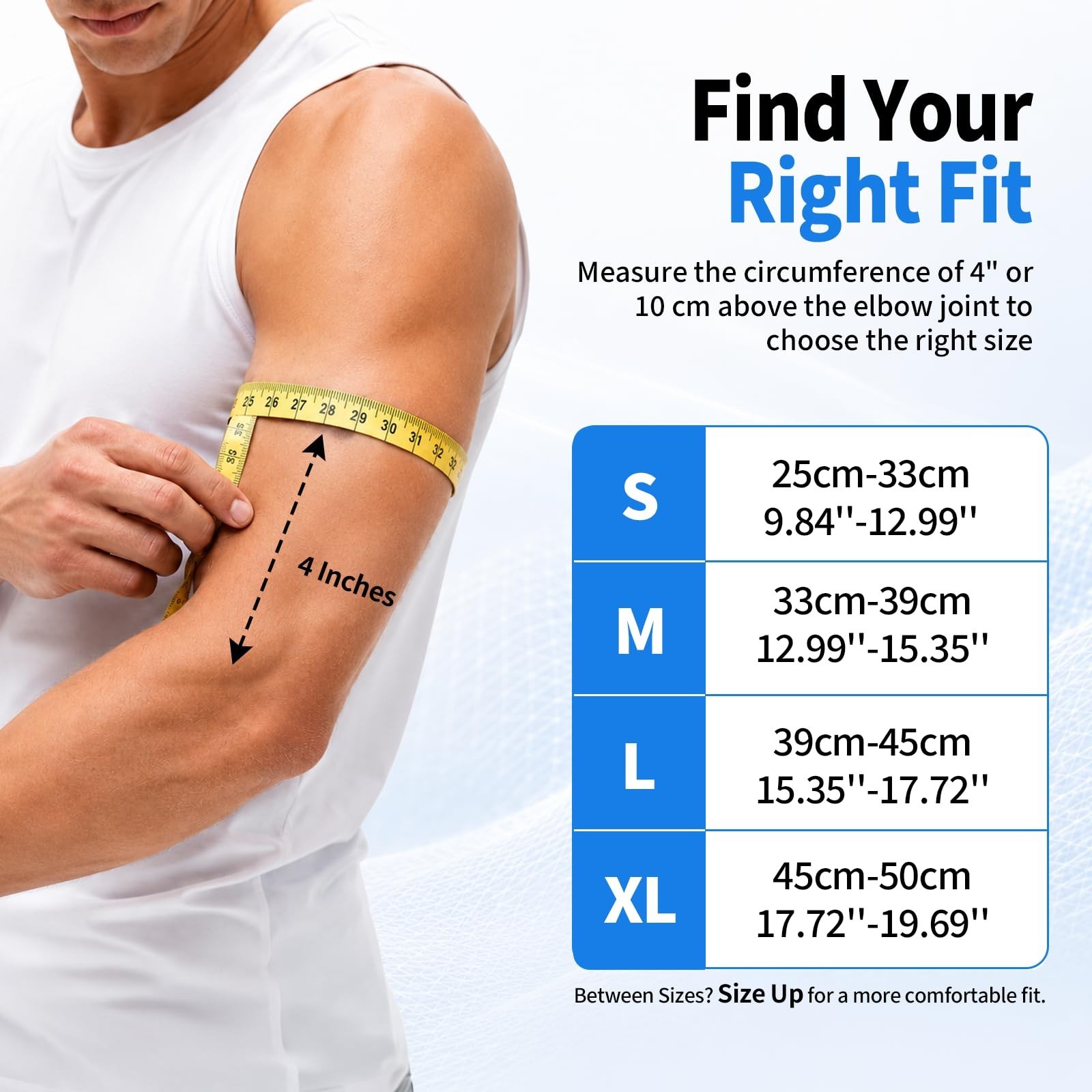 2 Pack Tennis Elbow Compression Sleeves – Lightweight Support Brace for Pain Rel