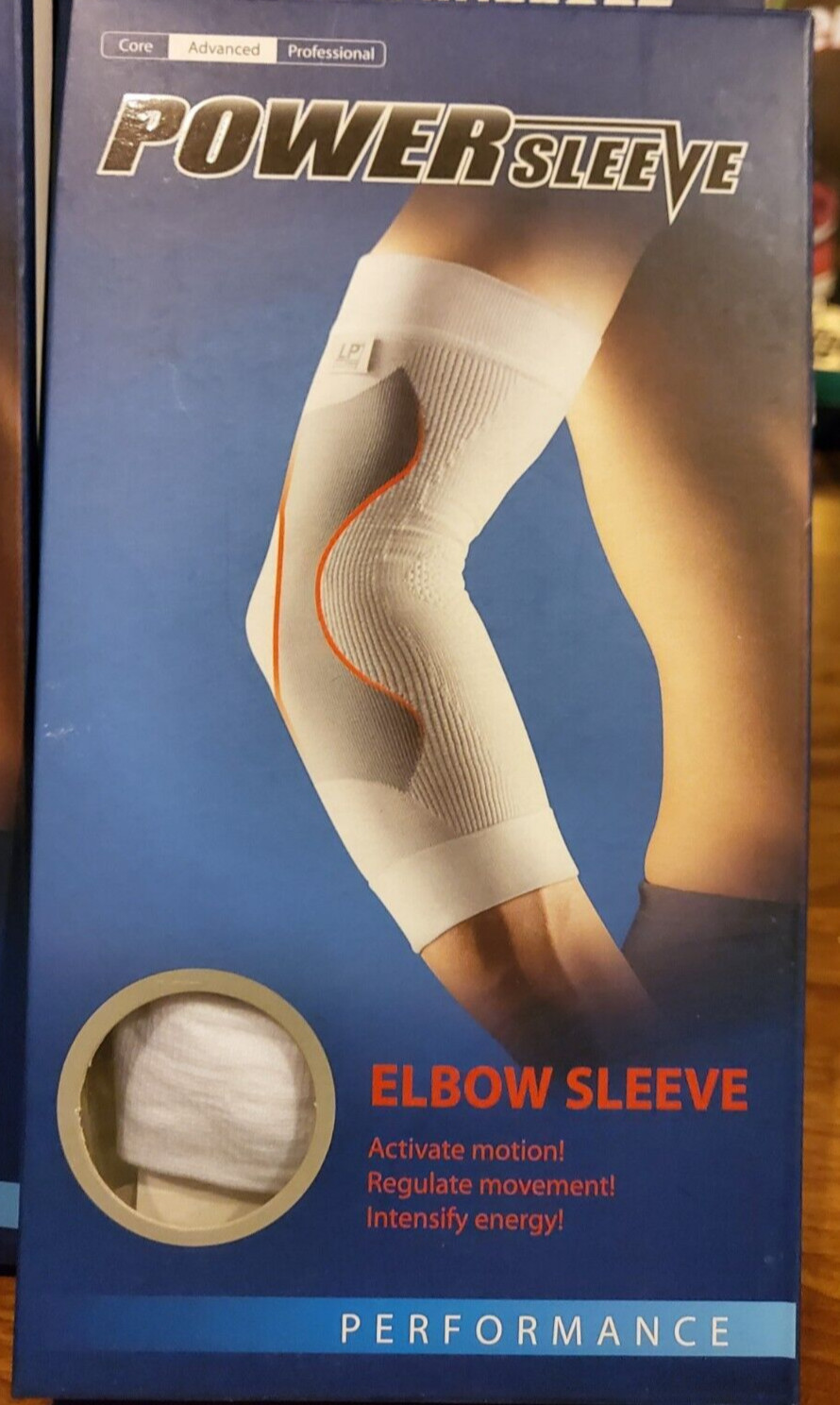 Unisex Size SMALL Advanced LP Support Performance LYCRA White Power Elbow Sleeve