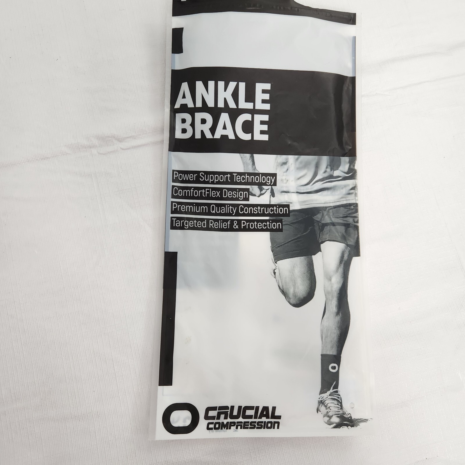 Ankle Brace Compression Sleeves Adult One Size Tan