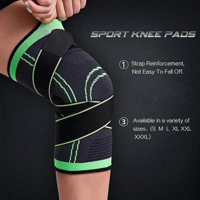 Compression Sleeve Knee Brace Elastic Support Pads Knee Protector Sports Fitness