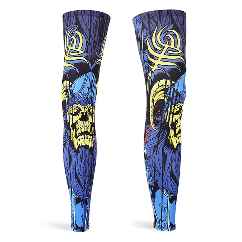 Cycling Leg Sleeves Sports Safety Quick Dry Anti UV Ice Silk Leggings Cover Leg