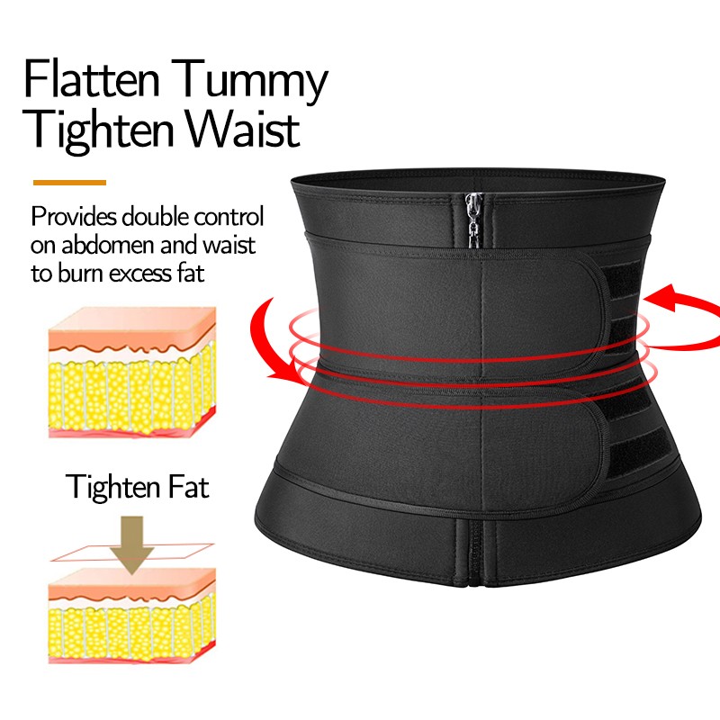 Mens Neoprene Sweat Belt Fat Burner Tummy Control Body Shaper Waist Trainer Gym
