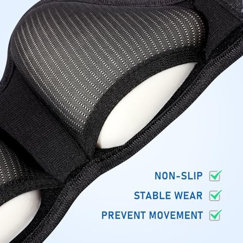 Laway Hernia Belt for Men & Women – 2 Removable Compression Pads for Large
