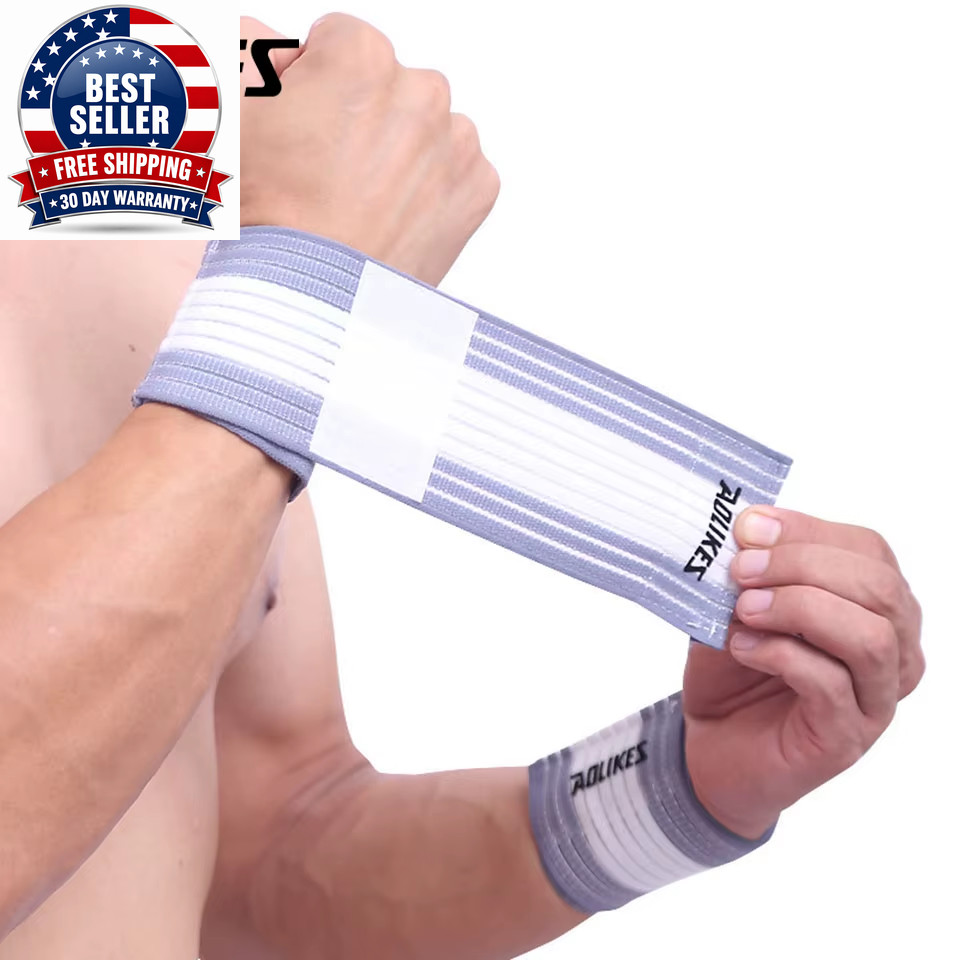 1PCS Cotton Elastic Bandage Hand Sport Wristband Gym Support Wrist Brace Wrap Ca