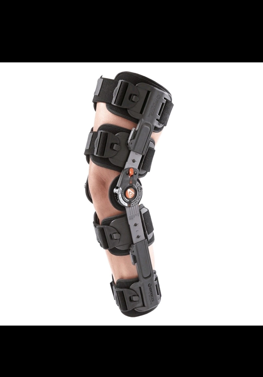 Breg T-Scope Premier Post Op Knee Brace – Black (08814) + Tri Panel Knee Immob..