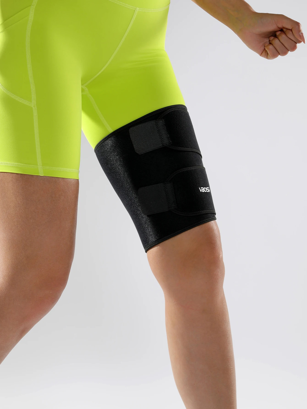 1 Pc Women Men Neoprene Adjustable Breathable Thigh Support Sleeve – One Size Fi