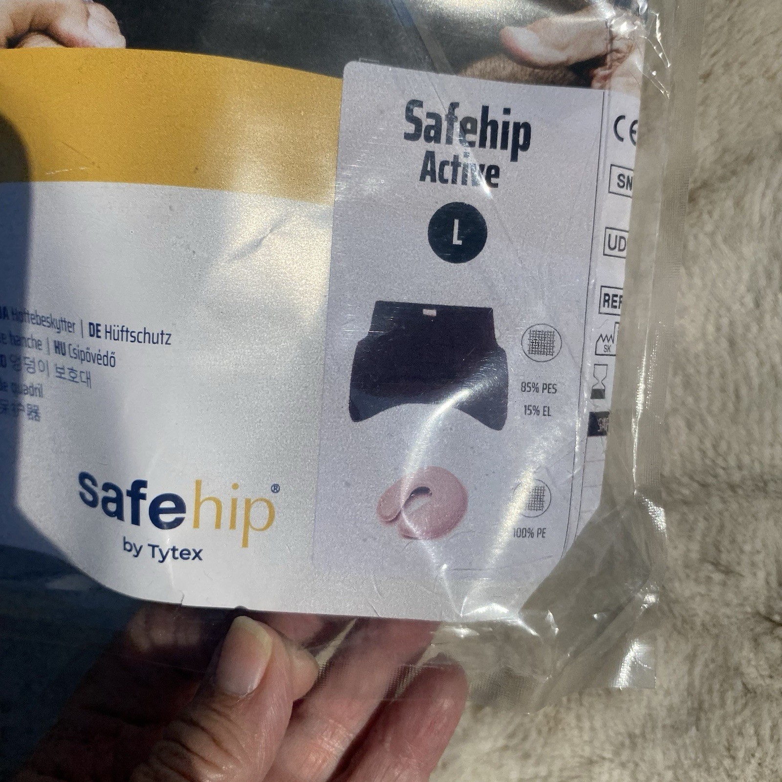 Safehip Active Hip Protection Belt L Large Black,