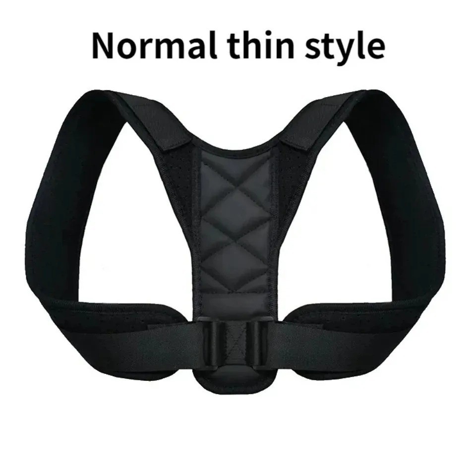 Gearari Upper Back Brace Posture Corrector for Unisex – Black