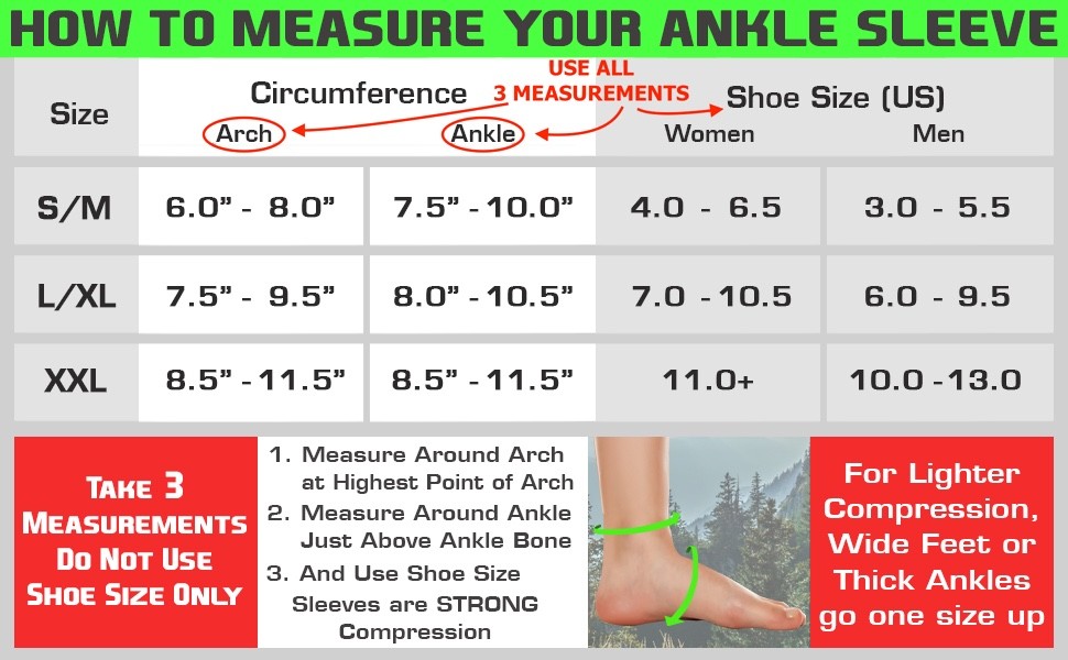 TechWare Pro Ankle Brace Compression Sleeve – L/XL – Black/Grey