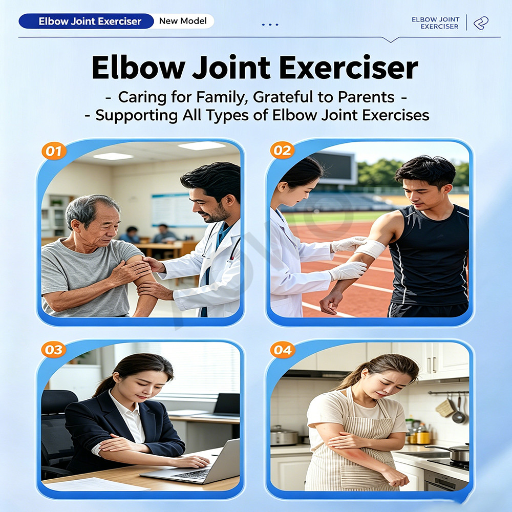 Adjustable Elbow Exerciser, 6-Speed CPM Machine for Post-Surgery Injury Recovery