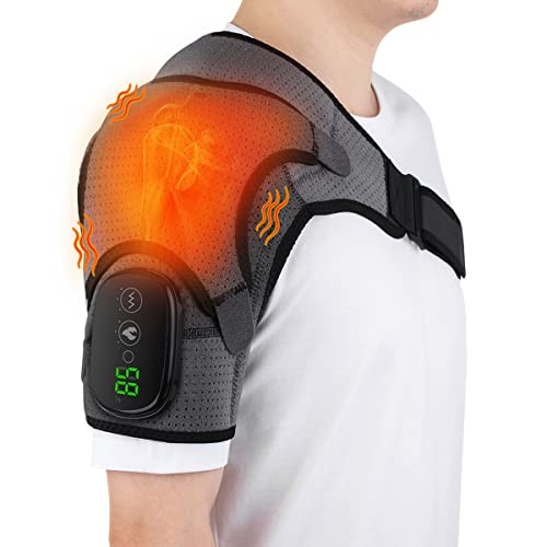 Heated Shoulder Wrap, Shoulder Heating Pads Massager for Men Women, Electric