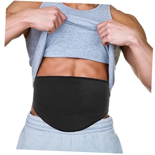Ostomy Belt | Ostomy Bag Cover | Ostomy Wrap for Sport & Swimming | Large Black