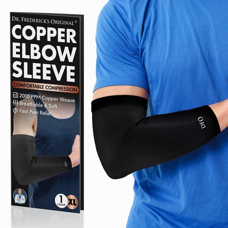 2 Pcs Elbow Compression Sleeves Support Brace for Arthritis Tendonitis Golf