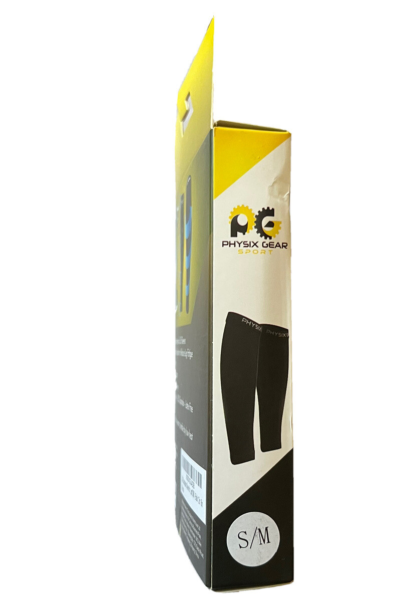 New Physix Gear Adult Men Women Size S-M Compression 2.0 Calf Support Sleeves