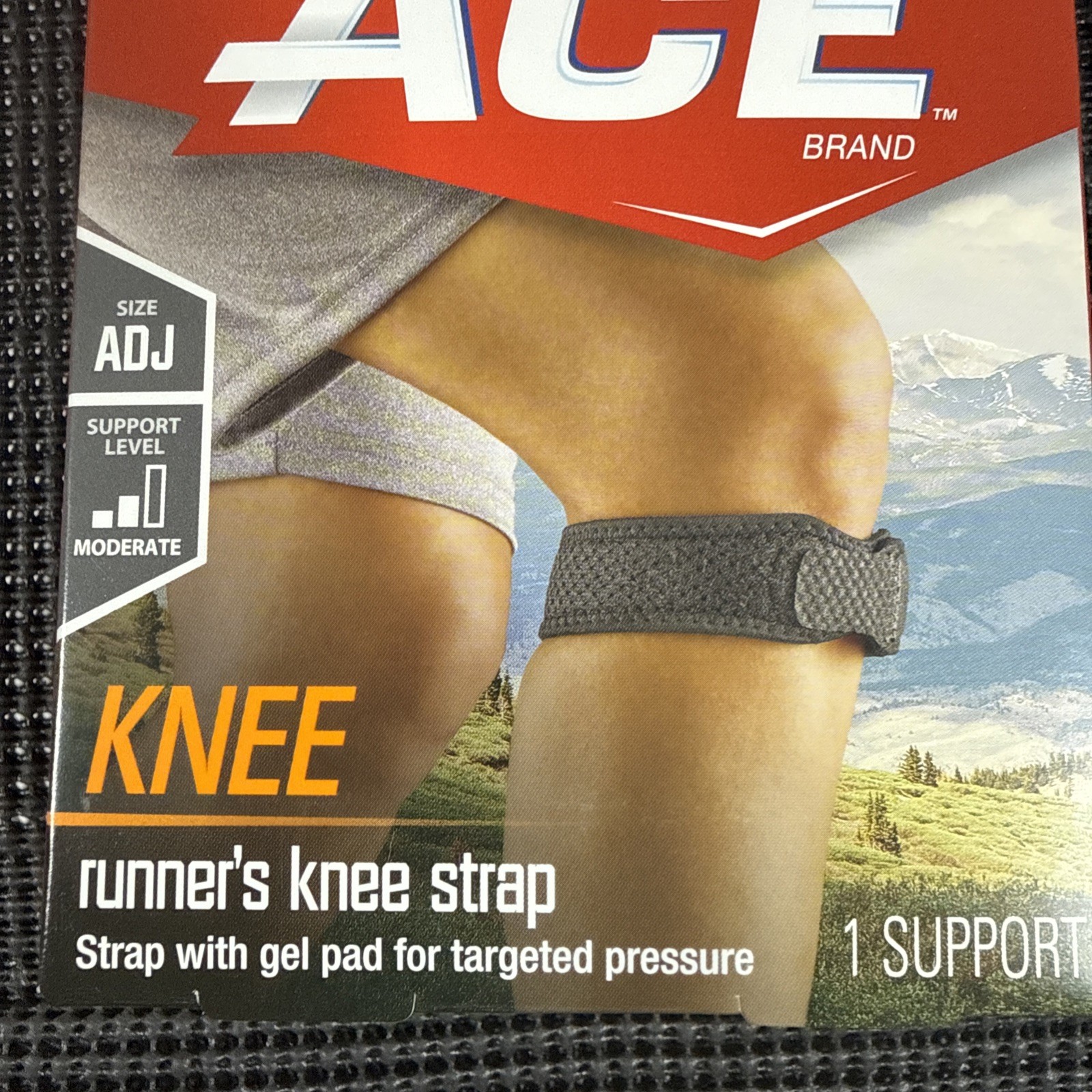 ACE Knee Strap For Mobility And Support One Size Adjustable Left or Right – New