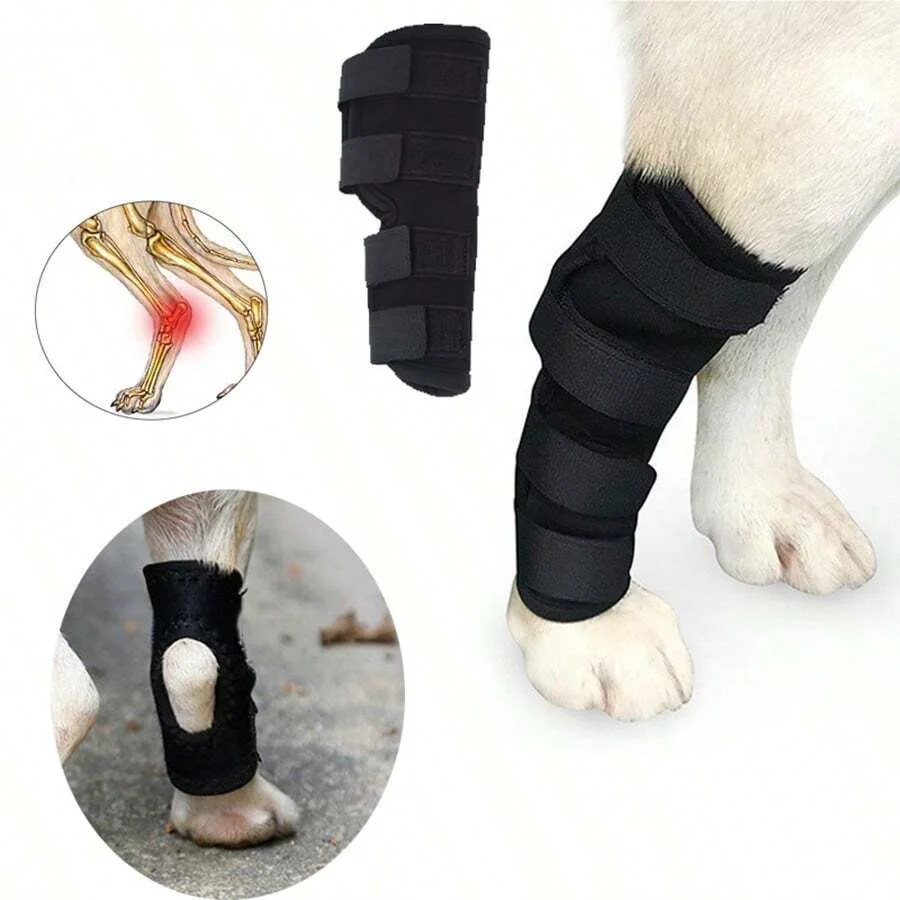 1Pc Prevent Chew Licking Hock Joint Arm Support Hold Bandages Sleeve Dog Leg Bra