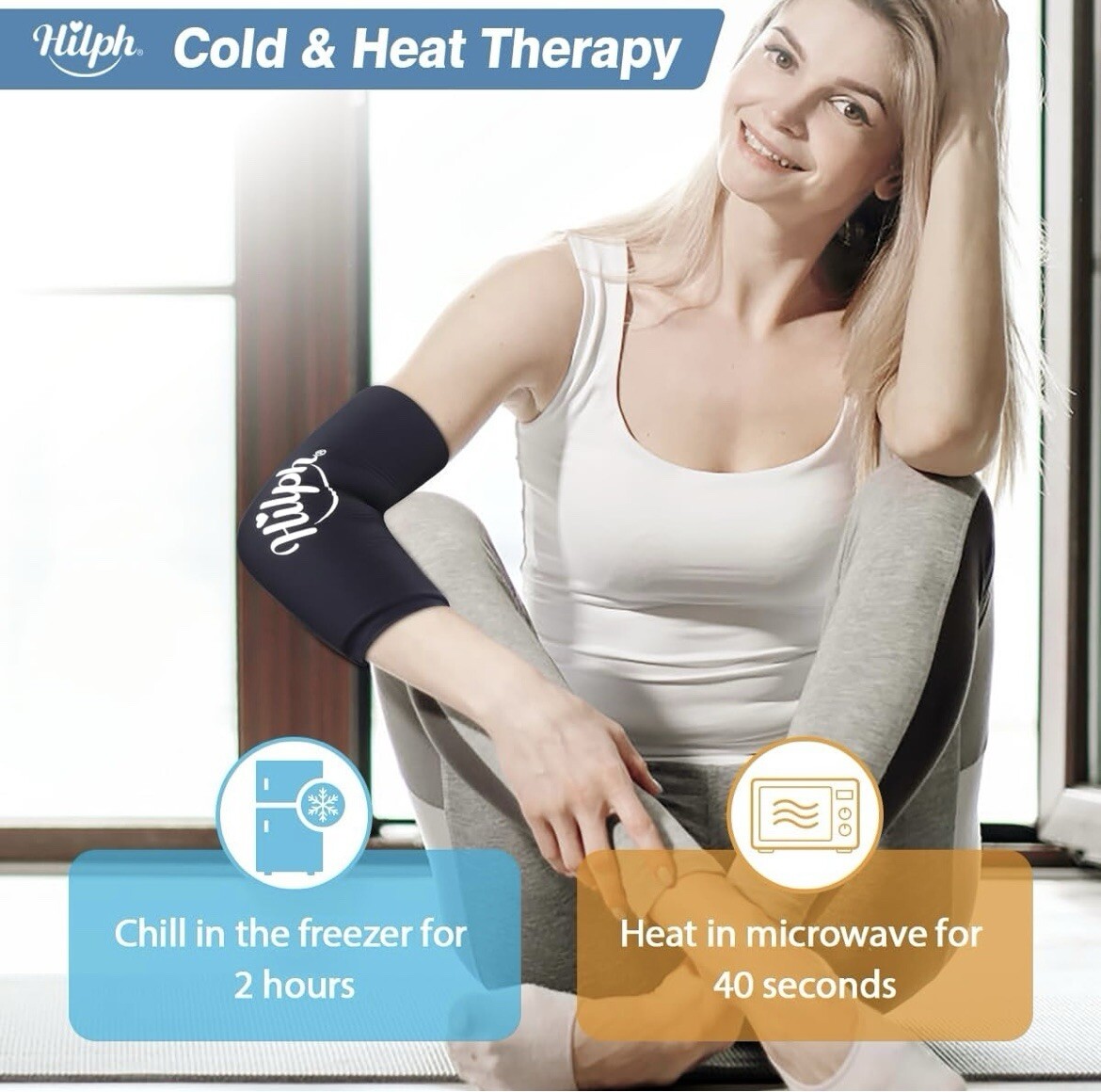 Hilph Elbow Ice Sleeve/Hot Reusable Can Be Used Knee, Calf And Other Parts