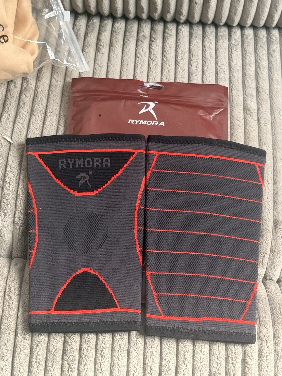 TWO PIECES ELBOW COMPRESSION SLEEVES IN A LARGE SIZE FOR PAIN RELIEF AND SUPPORT