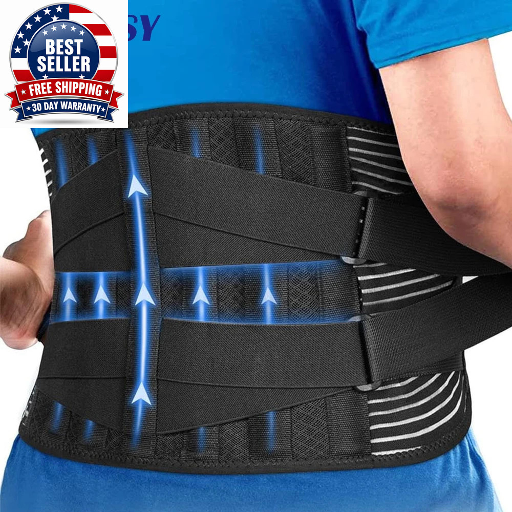 Double Pull Back Lumbar Support Belt Waist Orthopedic Corset Men Women Spine Dec