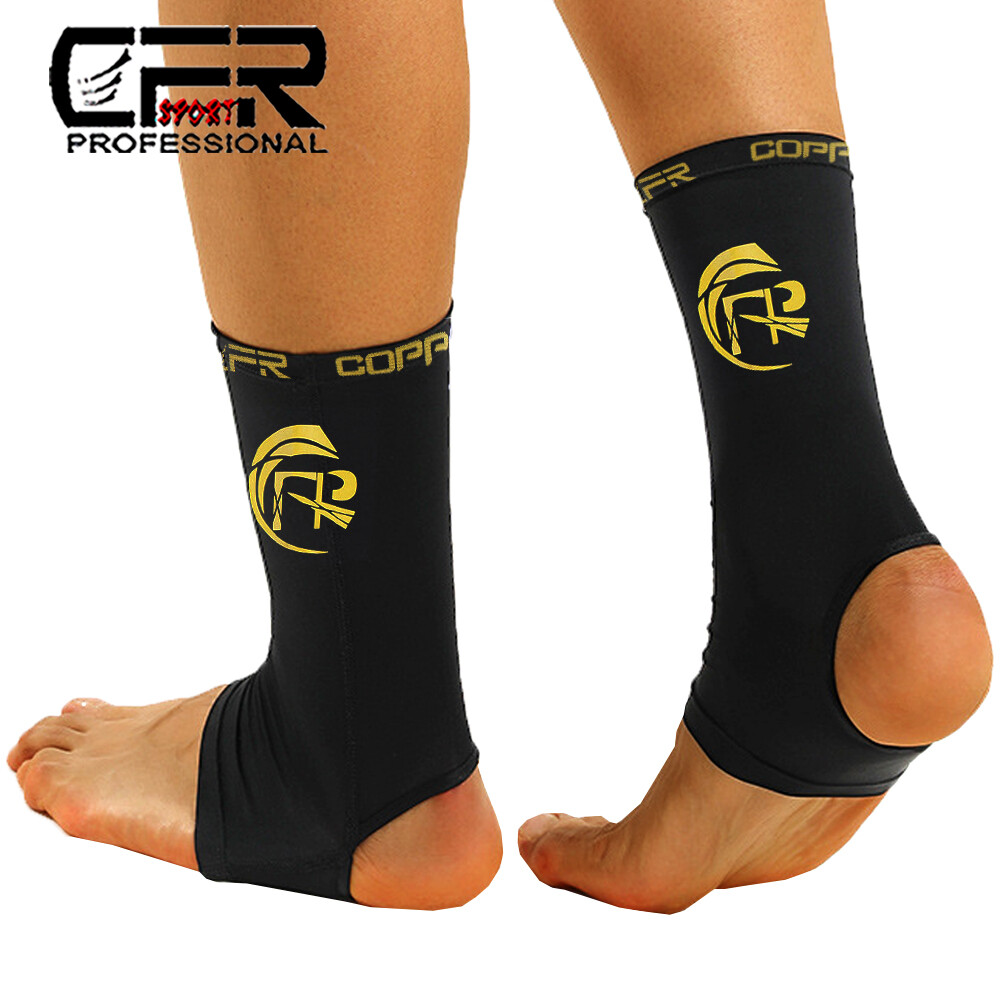 Copper Ankle Support Gym Compression Foot Sleeves Plantar Fascitis Socks Wrap DS