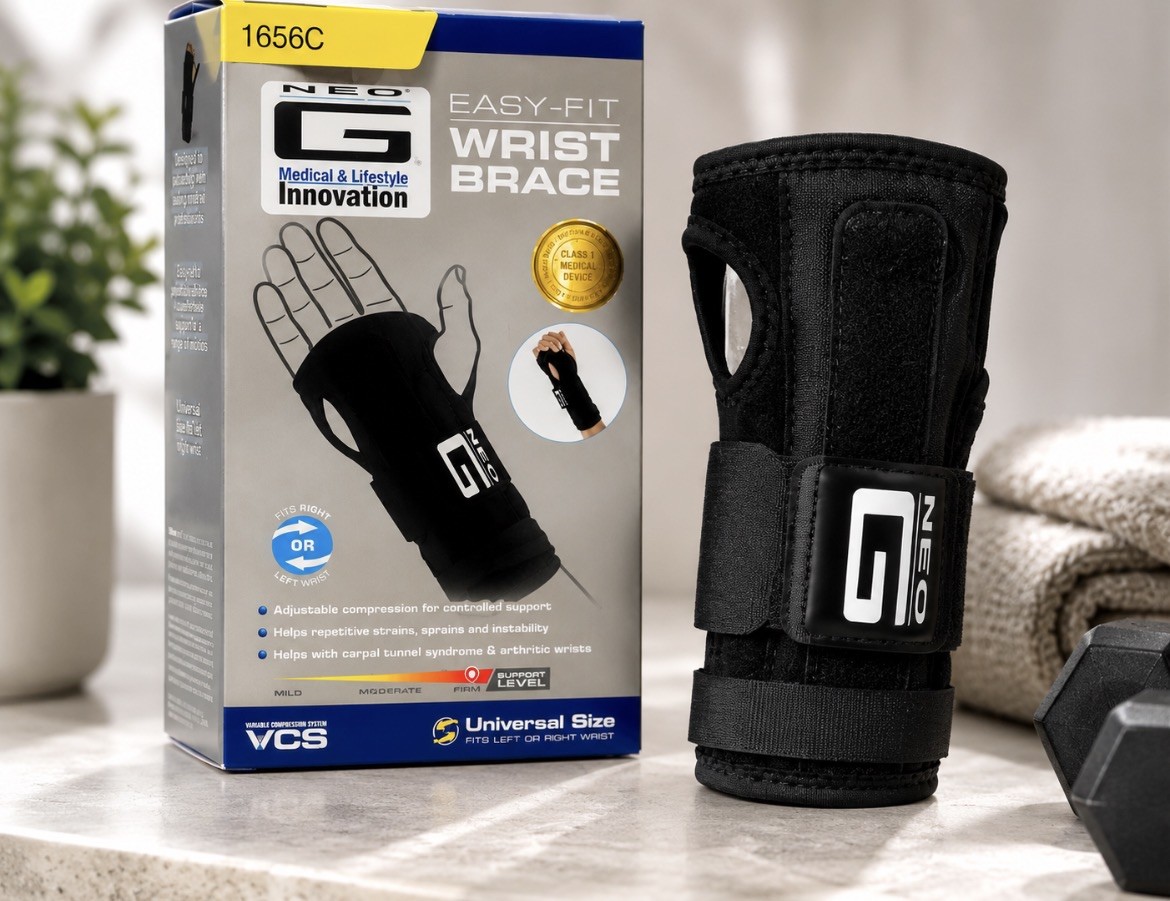 Neo-G Universal Fit Wrist Brace – Wrist Support Brace for Carpal Tunnel
