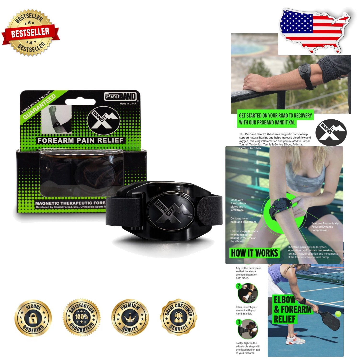 Elite XM Elbow Brace – Therapeutic Compression for Tendonitis & Arthritis