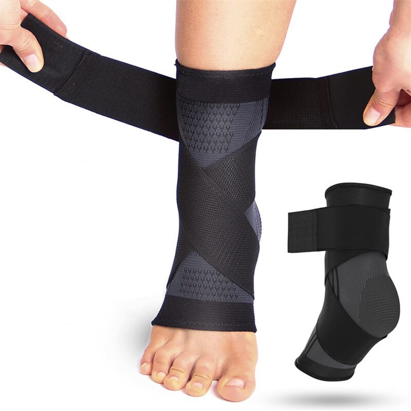 Ankle Support Brace Compression Foot Heel Gym Adjustable Plantar Fasciitis Strap